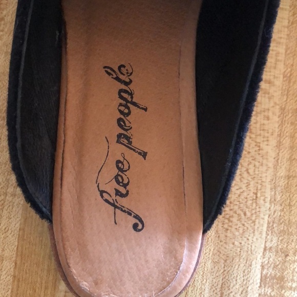 Free People Black Velvet Mules Size 36 - Picture 5 of 5